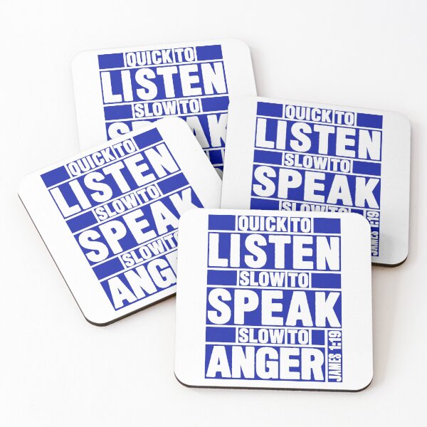 Item preview, James 1:19 Quick to Listen designed and sold by plushism.