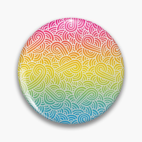 Item preview, Ombré pansexual colours and white swirls doodles designed and sold by savousepate.