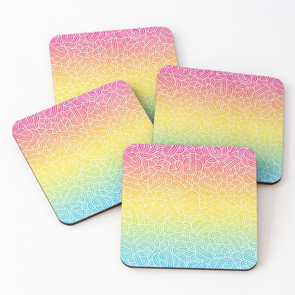 Item preview, Ombré pansexual colours and white swirls doodles designed and sold by savousepate.