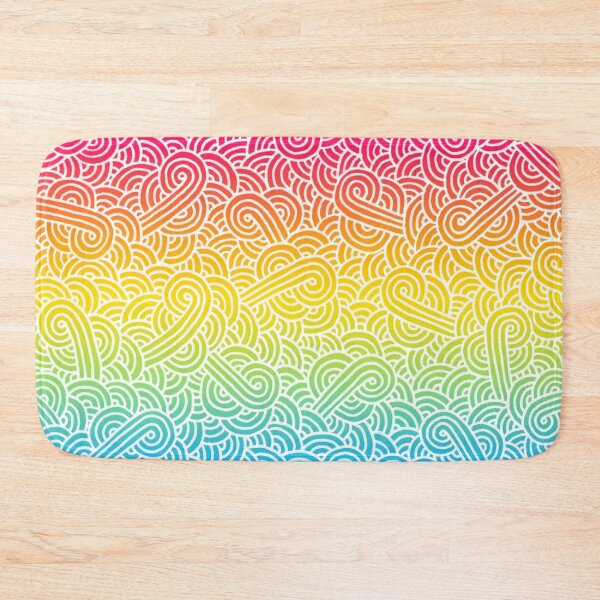 Item preview, Ombré pansexual colours and white swirls doodles designed and sold by savousepate.