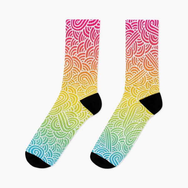 Item preview, Ombré pansexual colours and white swirls doodles designed and sold by savousepate.