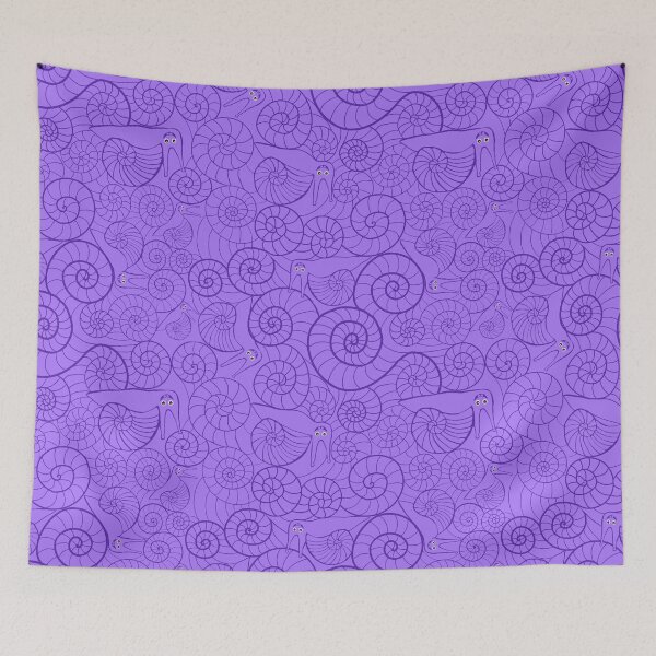 Item preview, Spirally snails on lavender  designed and sold by QuirkyCraftz.