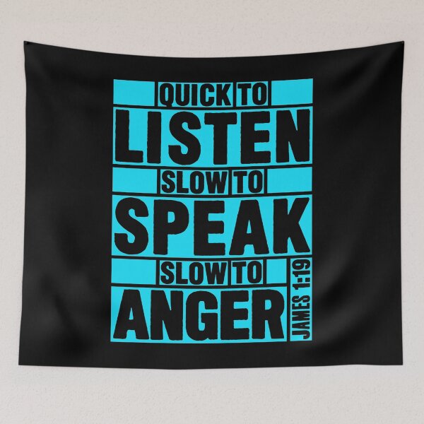 Item preview, James 1:19 Quick to Listen designed and sold by plushism.