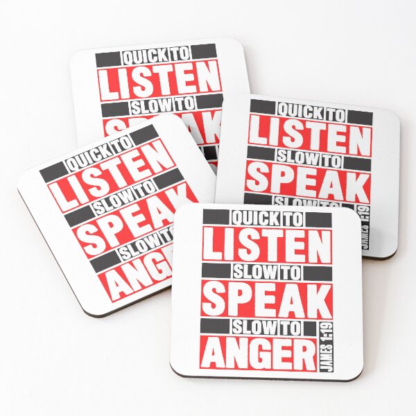 Item preview, James 1:19 Quick to Listen designed and sold by plushism.