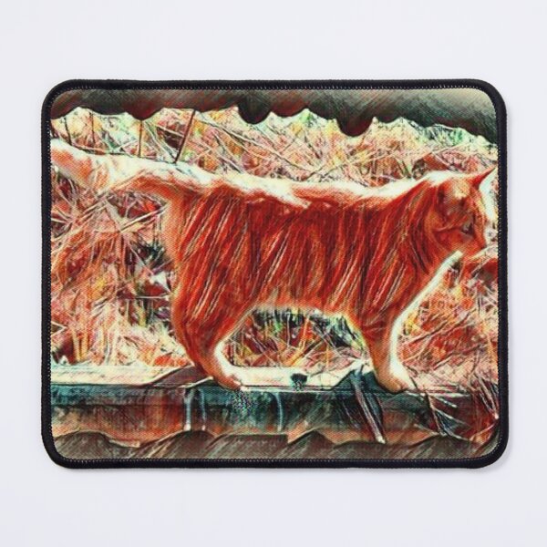 Item preview, Sunny Ginger Cat on a Log designed and sold by DianeBP.