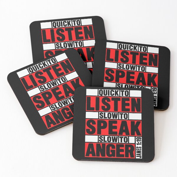 Item preview, James 1:19 Quick to Listen designed and sold by plushism.