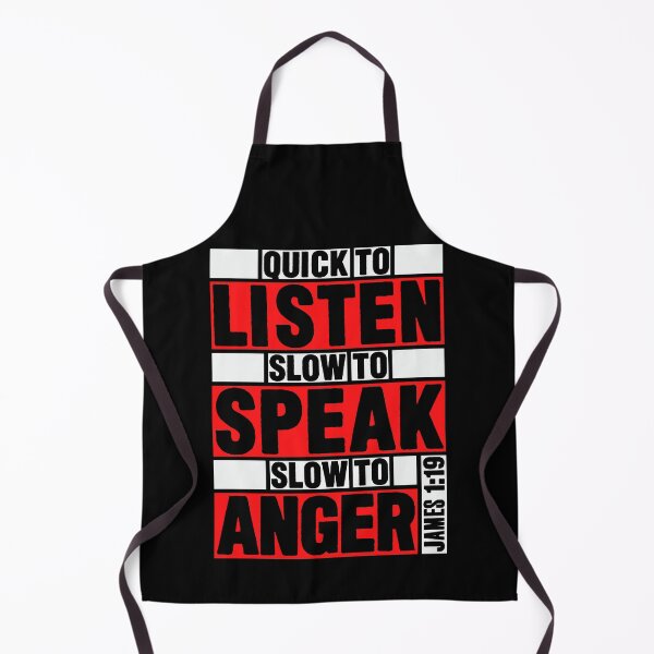 Item preview, James 1:19 Quick to Listen designed and sold by plushism.