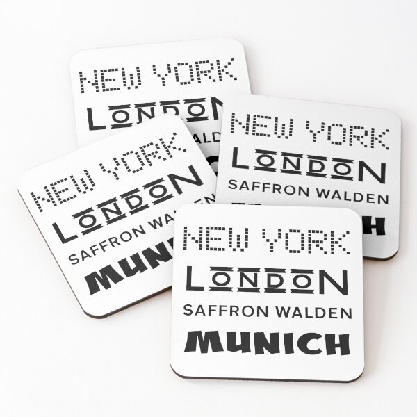 Item preview, New York, London, Saffron Walden, Munich! designed and sold by Twenty Twenty Visions.