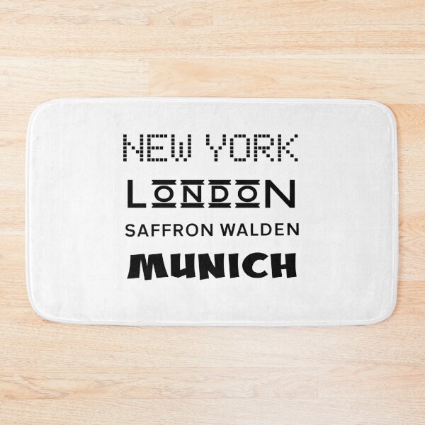 Item preview, New York, London, Saffron Walden, Munich! designed and sold by Twenty Twenty Visions.
