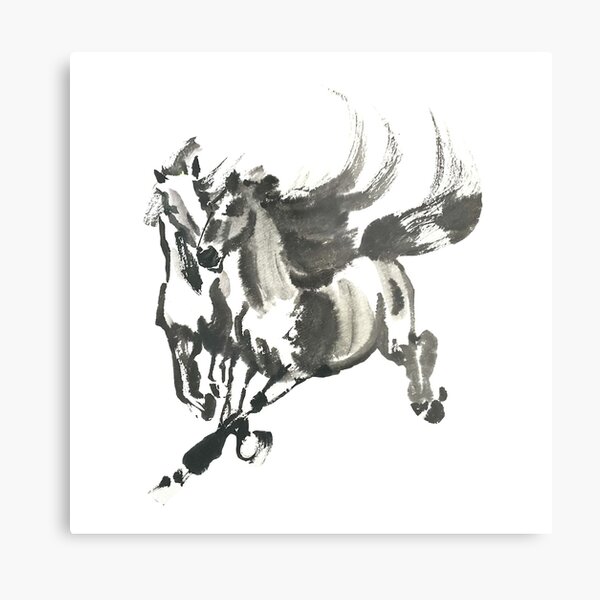 Aperçu de l'œuvre Encre de Chine Cheval créée et vendue par Thepsonthi.