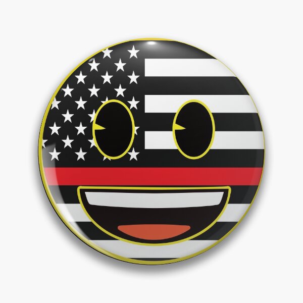 Item preview, US flag EMOJI- happy face emoji- thin red line funny face designed and sold by Rajpramanik.