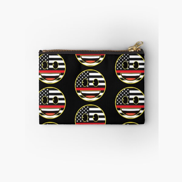 Item preview, US flag EMOJI- happy face emoji- thin red line funny face designed and sold by Rajpramanik.