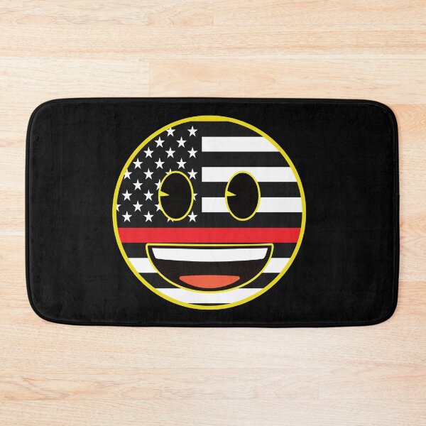 Item preview, US flag EMOJI- happy face emoji- thin red line funny face designed and sold by Rajpramanik.