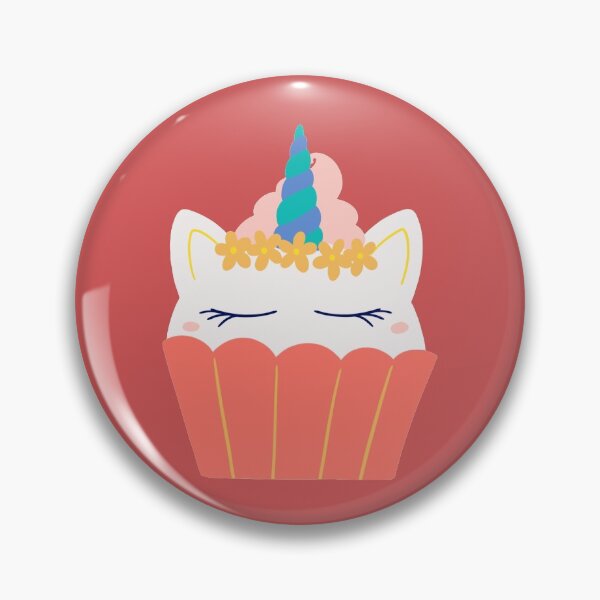 Item preview, Cute Maroon and Pink Unicorn Cupcake designed and sold by Yulia Saraswati.