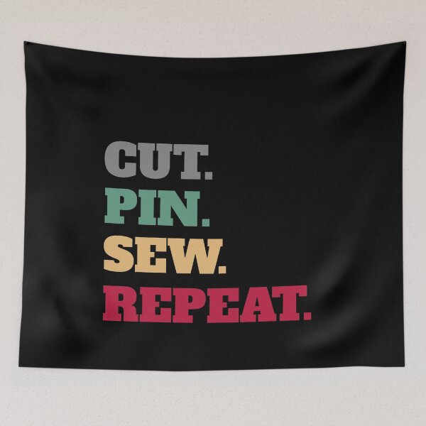 Item preview, Funny Cut Pin Sew Repeat designed and sold by Salvadax.