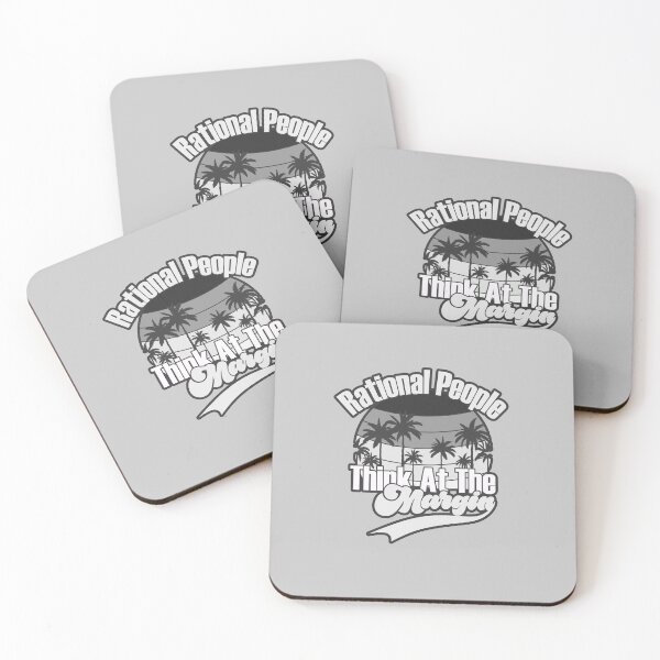 Item preview, Rational People Think At The Margin - Black & Whtie designed and sold by Chubuter.