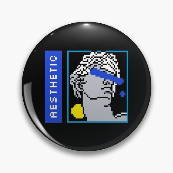 Item preview, Aesthetic Ancient Greece Retro Pixel Art of Statue designed and sold by ClassicalGreece.