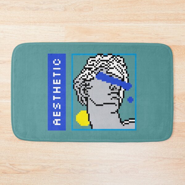 Item preview, Aesthetic Ancient Greece Retro Pixel Art of Statue designed and sold by ClassicalGreece.