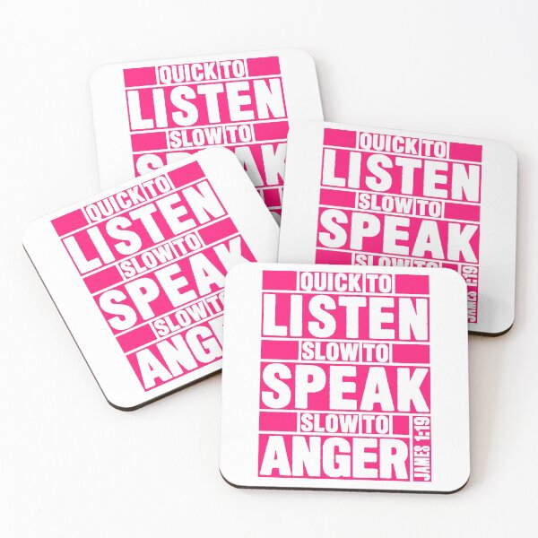 Item preview, James 1:19 Quick to Listen designed and sold by plushism.