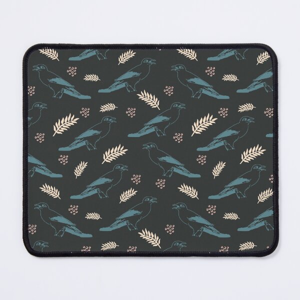 Item preview, Black background bird pet seamless pattern designed and sold by tamongg14.