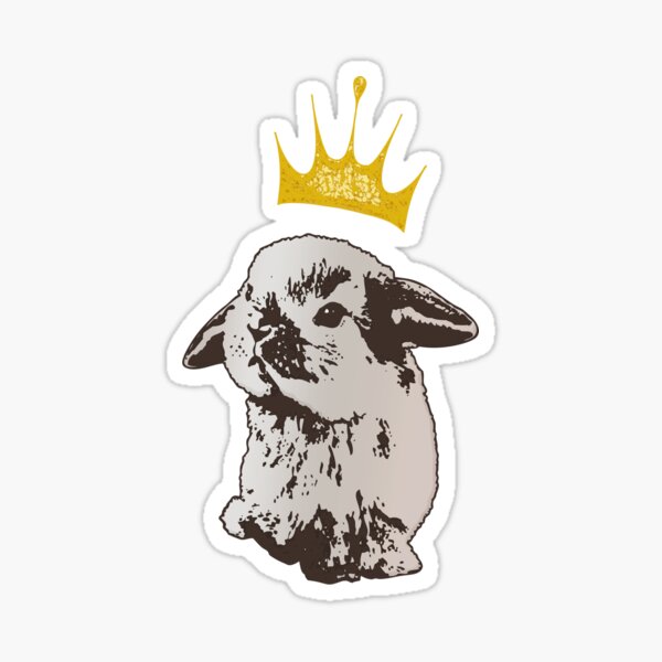 Grumpy Bunny Sticker