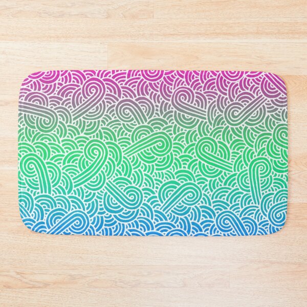 Item preview, Ombré polysexual colours and white swirls doodles designed and sold by savousepate.