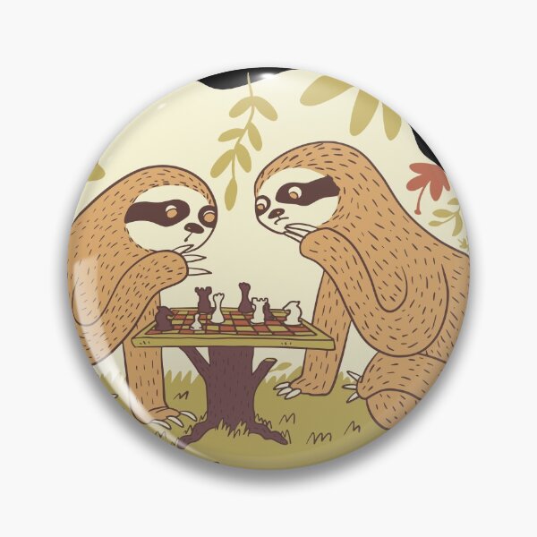 Item preview, Funny chess sloth  designed and sold by solimangomaa.