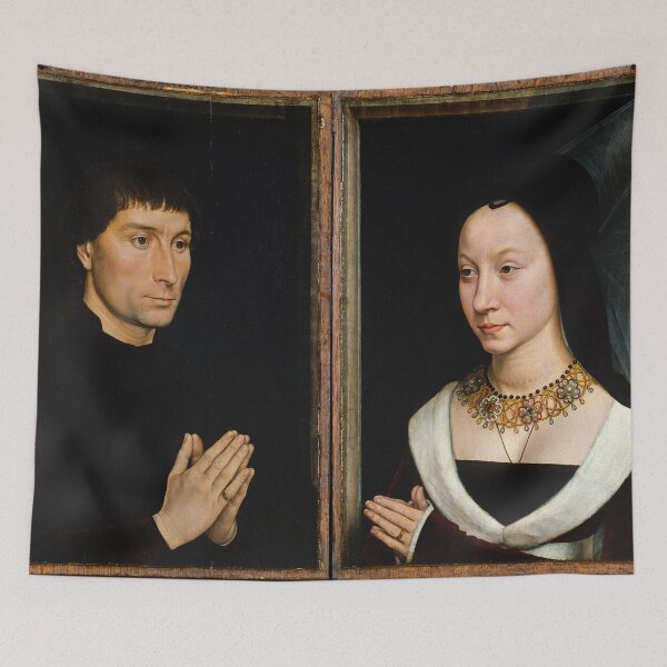 Item preview, Tommaso di Folco Portinari (1428–1501); Maria Portinari (Maria Maddalena Baroncelli, born 1456) - Hans Memling designed and sold by brushandframes.
