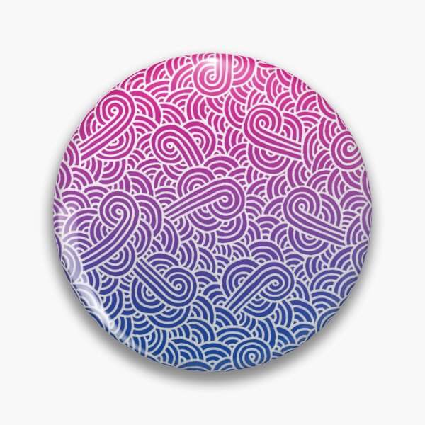 Item preview, Ombré bisexual colours and white swirls doodles designed and sold by savousepate.
