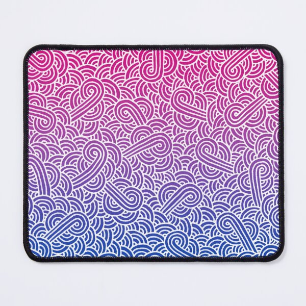 Item preview, Ombré bisexual colours and white swirls doodles designed and sold by savousepate.