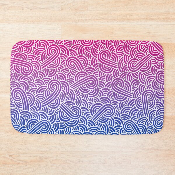 Item preview, Ombré bisexual colours and white swirls doodles designed and sold by savousepate.