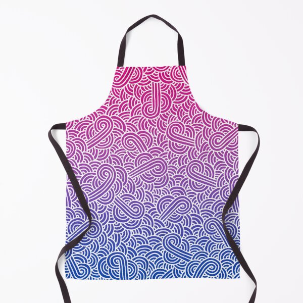 Item preview, Ombré bisexual colours and white swirls doodles designed and sold by savousepate.