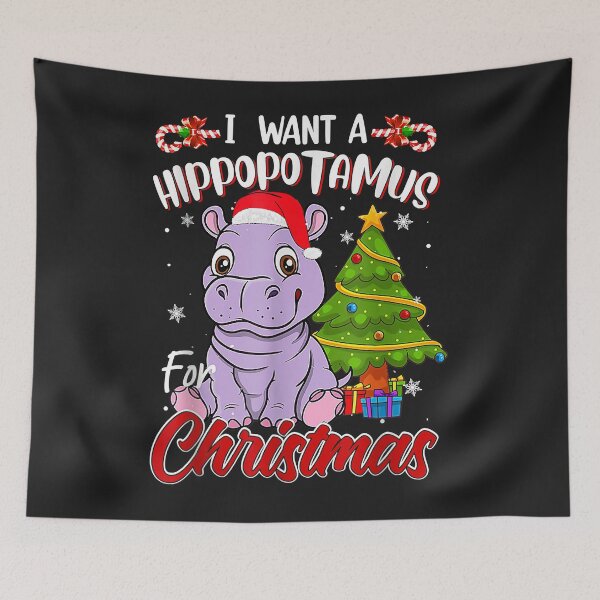 Item preview, I Want A Hippopotamus For Christmas Funny Hippo Pajamas designed and sold by Christmas222.
