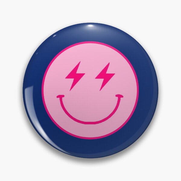 Item preview, Pink lightning bolt smiley face   designed and sold by Mashey-Studio.