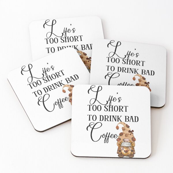 Item preview, Life Is Too Short To Drink Bad Coffee (Female Gnome) (Black Lettering) designed and sold by Wheeler-Styl3.
