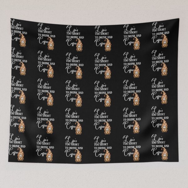 Item preview, Lifes Too Short To Drink Bad Coffee (Female Gnome) (White Lettering) designed and sold by Wheeler-Styl3.