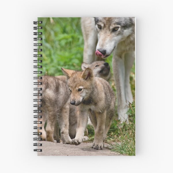 Item preview, Timber Wolf And Pups designed and sold by WolvesOnly.