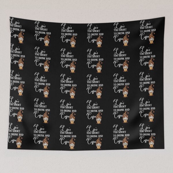 Item preview, Lifes Too Short To Drink Bad Coffee (Male Gnome) (White Lettering) designed and sold by Wheeler-Styl3.