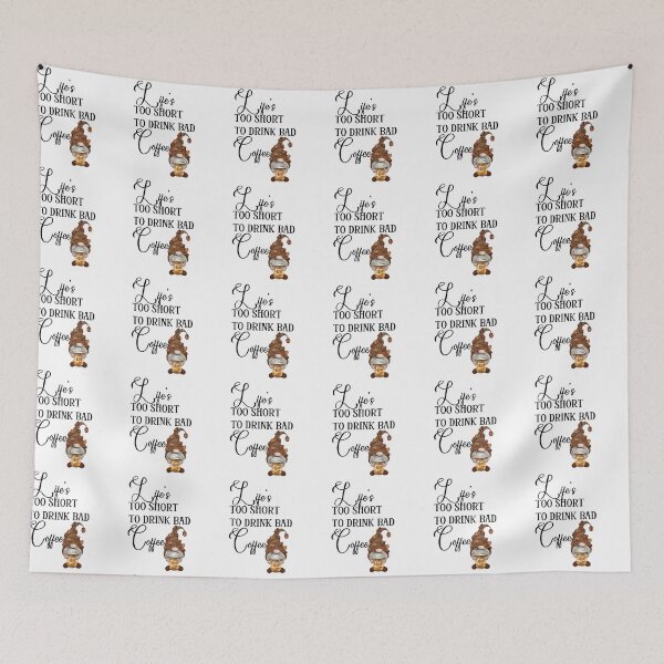 Item preview, Lifes Too Short To Drink Bad Coffee (Male Gnome) (Black Lettering) designed and sold by Wheeler-Styl3.