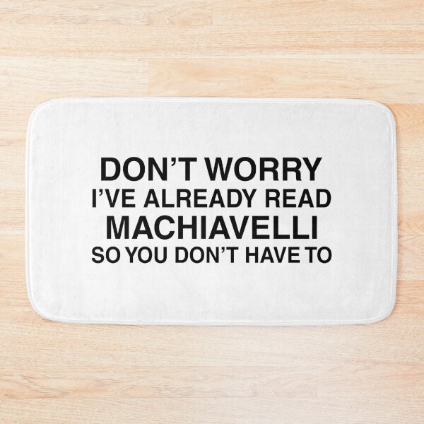 Artikelvorschau, Funny Machiavelli Gift. Philosophy Books Reading & Philosopher Quotes Design. entworfen und verkauft von shirtpress.