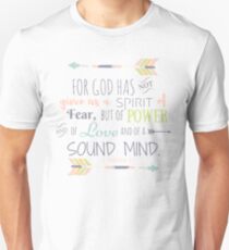 2 Timothy 1:7 Bible Verse Unisex T-Shirt