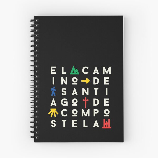 Item preview, El Camino de Santiago Square Typo Color Cream designed and sold by Caminovi.