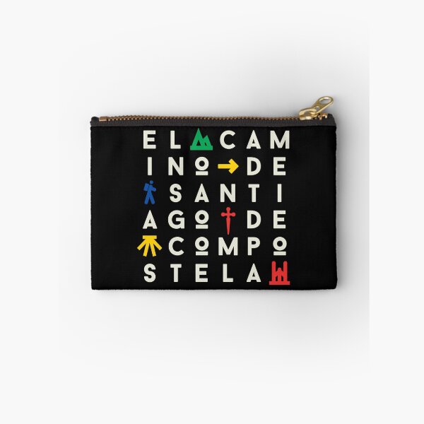 Item preview, El Camino de Santiago Square Typo Color Cream designed and sold by Caminovi.