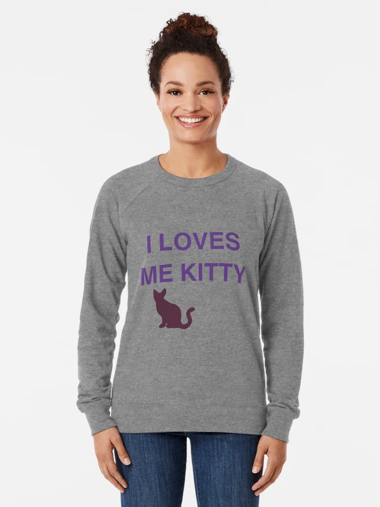 I LOVES ME KITTY KAREN WALKER INSPIRED GRAPHIC Lightweight Sweatshirt