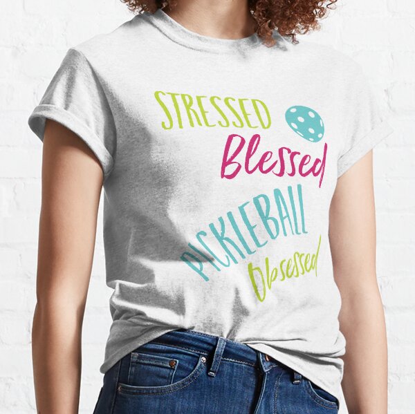 Item preview, Funny Pickleball Stressed Blessed Pickleball Obsessed designed and sold by whyitsme.