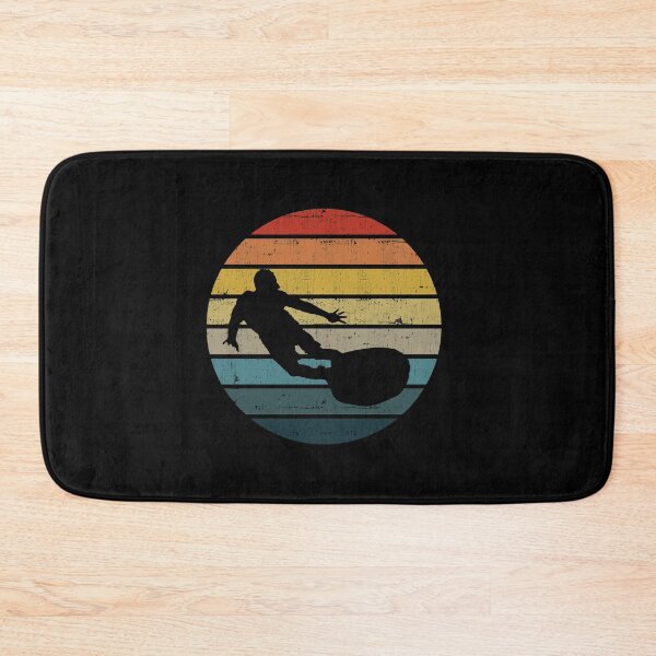 Item preview, Bodyboarding Surfer Silhouette On A Distressed Retro Sunset product designed and sold by theodoros20.