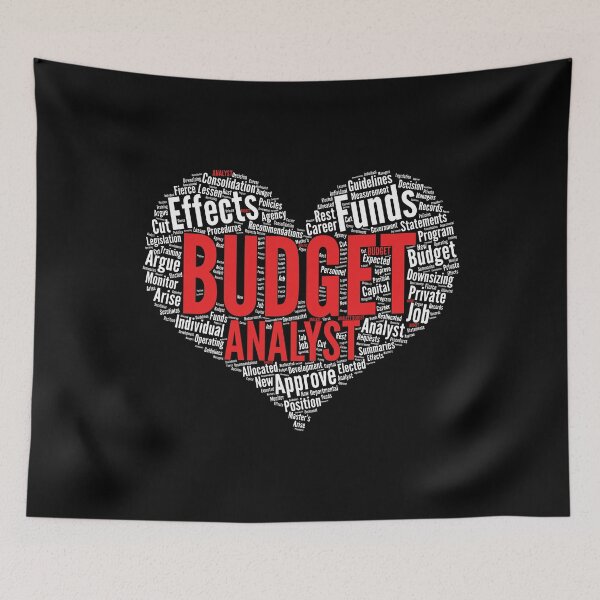 Item preview, Budget Analyst Heart Shape Word Cloud Design Finance design designed and sold by theodoros20.