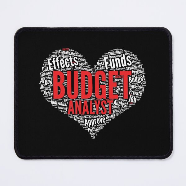 Item preview, Budget Analyst Heart Shape Word Cloud Design Finance design designed and sold by theodoros20.