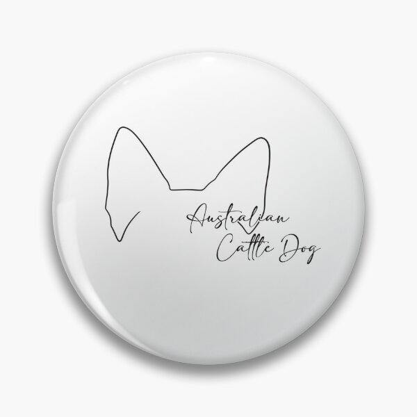 Item preview, Australian Cattle Dog Lover Ear Line Art  designed and sold by Alice Cassell.