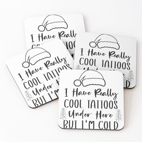 Item preview, Christmas Hat Tattoos Girl Lover - Cool Tattoos Under Here But I'm Cold - Funny Tattoos Gift Lover designed and sold by Run to Creations.